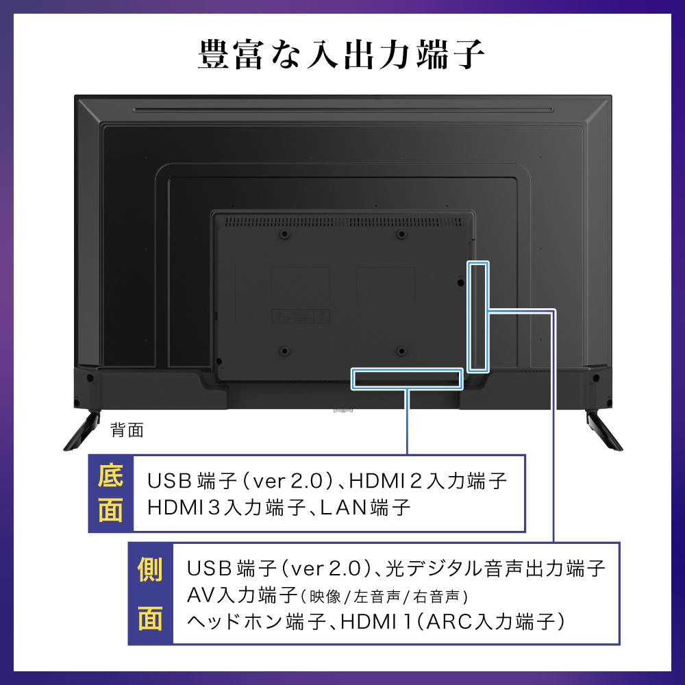 楽天市場】MAXZEN チューナーレステレビ スマートテレビ 43型 JU43G7E