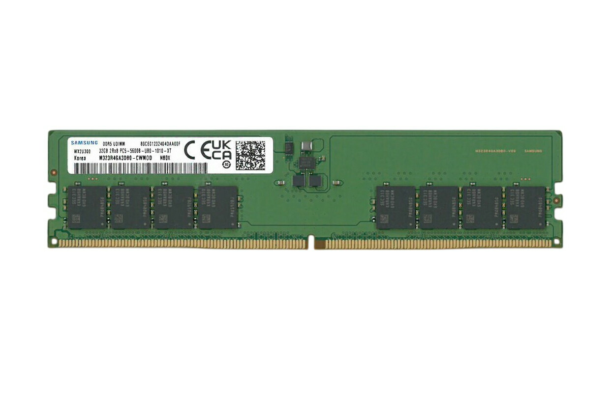 Samsung 32GB (16GBx2) DDR5メモリ 5600MHz Samsung 32GB (2x16GB