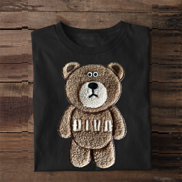 楽天市場】キャラ目くま もこもこ ぷくぷく ふわふわ ワッペン クマ