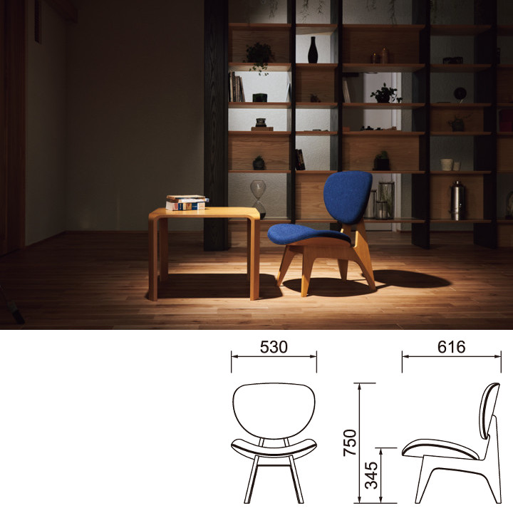 楽天市場】天童木工 長大作中座椅子 T-3206NA-ST張地Aグレード[中座
