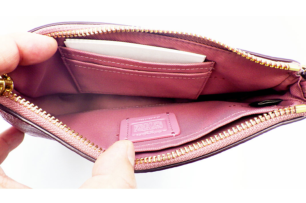 楽天市場】COACH(コーチ） チェーン アクセサリーポーチ 53077 ピンク