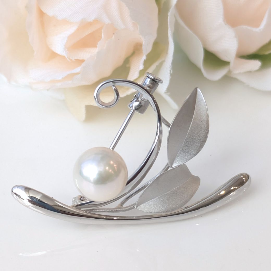 楽天市場】【最短翌日お届け】シルバー アコヤ真珠 1粒 8.5～9mm珠