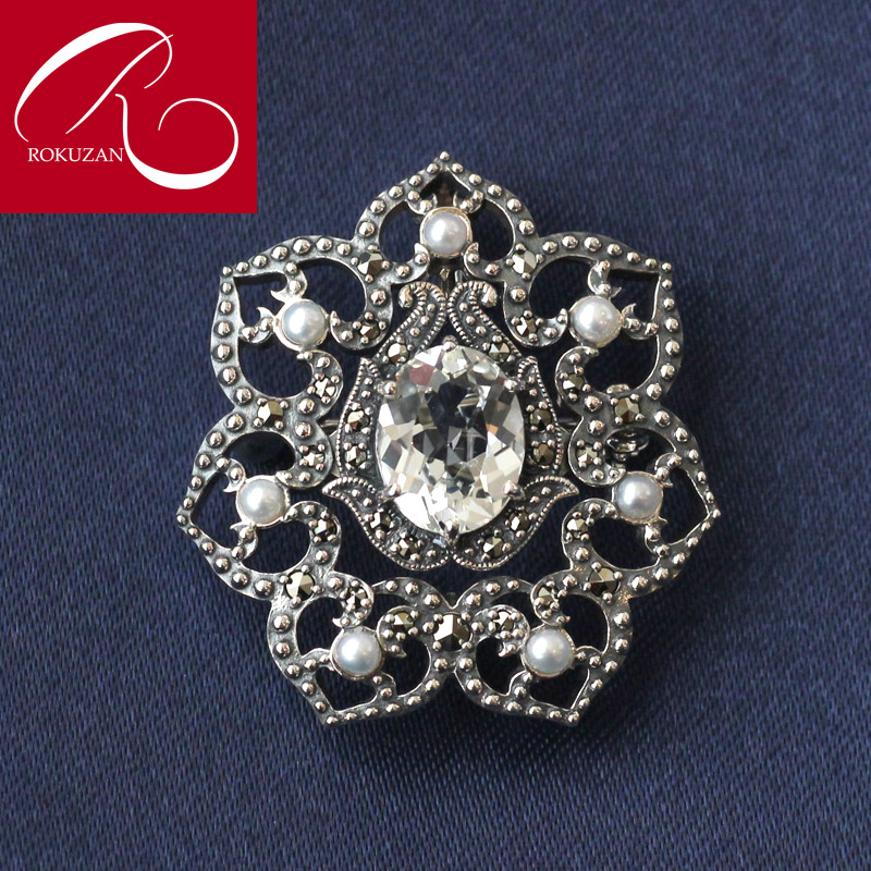 楽天市場】【碌山】 シルバー ホワイトトパーズ ペンダントトップ