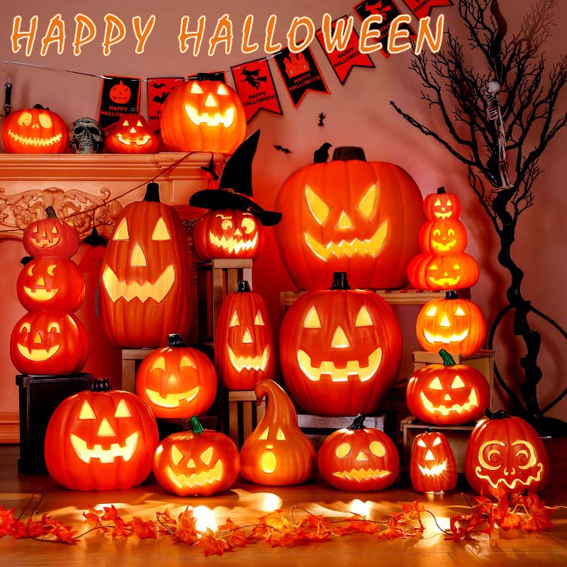 ハロウィン飾り カボチャ パラシュート ハロウィン 電動 箱付き