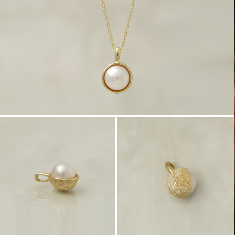 楽天市場】18金 ペンダントトップ k18 レディース シンプル 本真珠