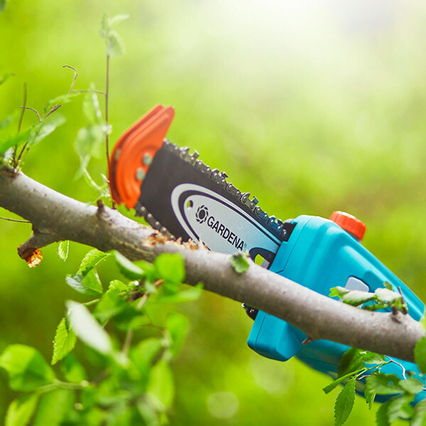 楽天市場】高枝チェーンソー 刃渡り200mm 充電式 14770-56 POWER FOR