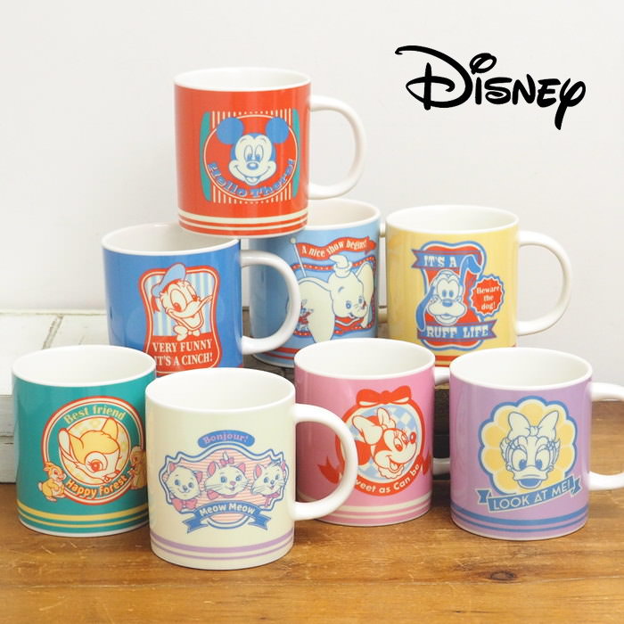 楽天市場】【あす楽】 マグカップ 陶器 おしゃれ ディズニー レトロ
