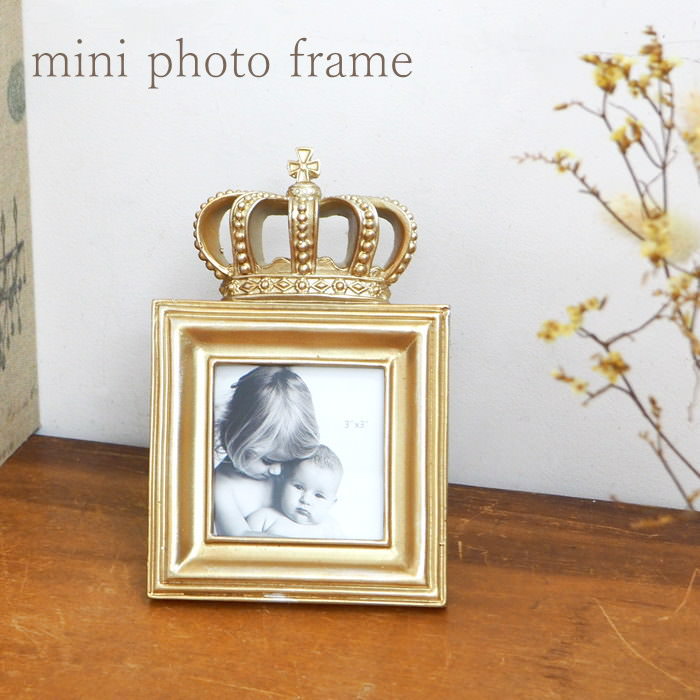 楽天市場】【あす楽】 フォトフレーム ミニフォトフレームゴールド