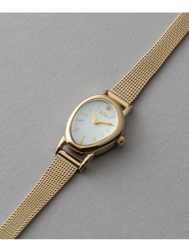 楽天市場】ダイヤモンド ジェムフェイス メッシュベルト ウォッチ ete