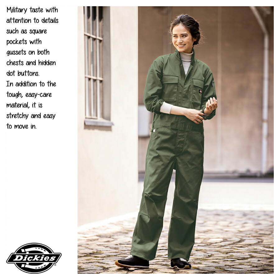 楽天市場】ディッキーズ つなぎ ツナギ 長袖 続服 レディース メンズ
