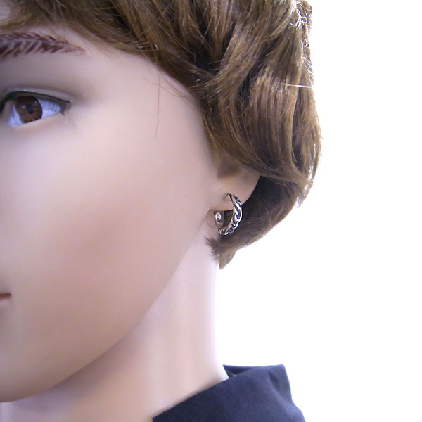 楽天市場】クロムハーツ ピアス CHROME HEARTS スクロールフープ