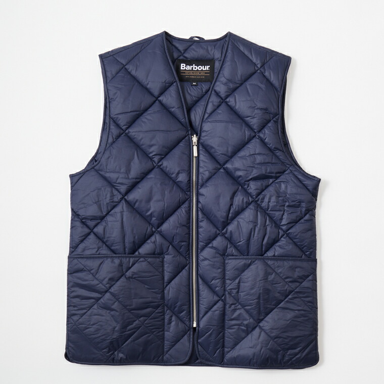 楽天市場】[並行輸入品] BARBOUR (バブアー) BOX QUILTED LINER - NAVY