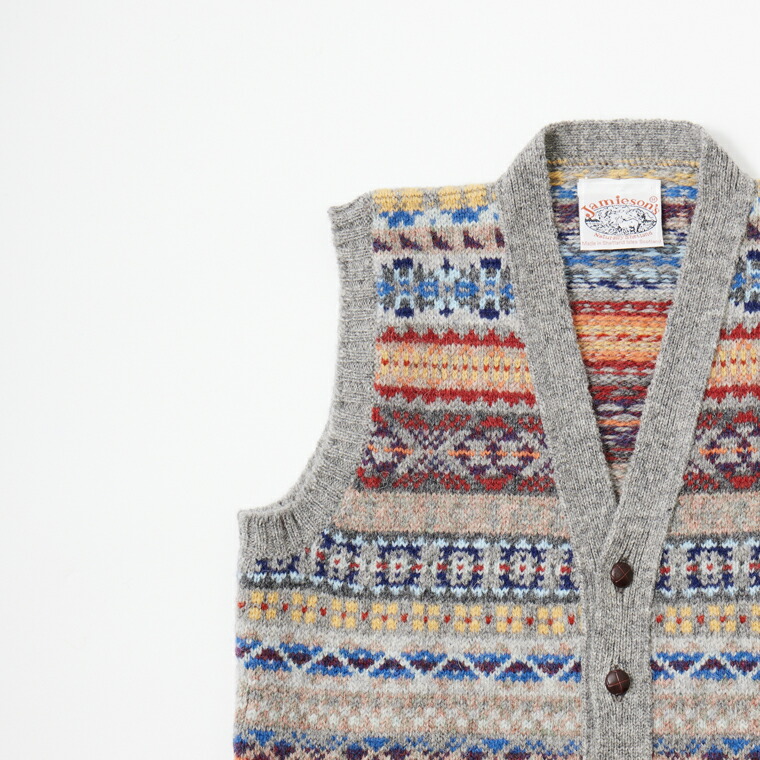 楽天市場】JAMIESON'S (ジャミーソンズ) AOFI VEE NECK WAISTCOAT