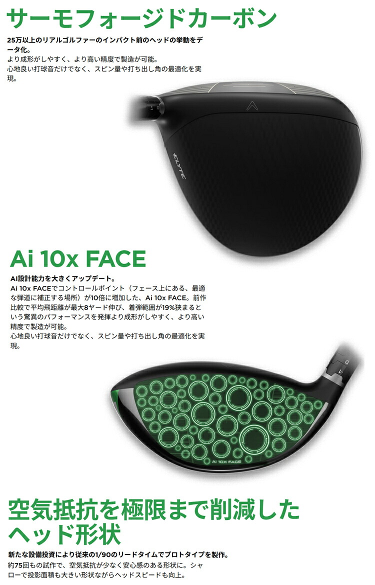 楽天市場】Callaway キャロウェイ 日本正規品 ELYTE エリート
