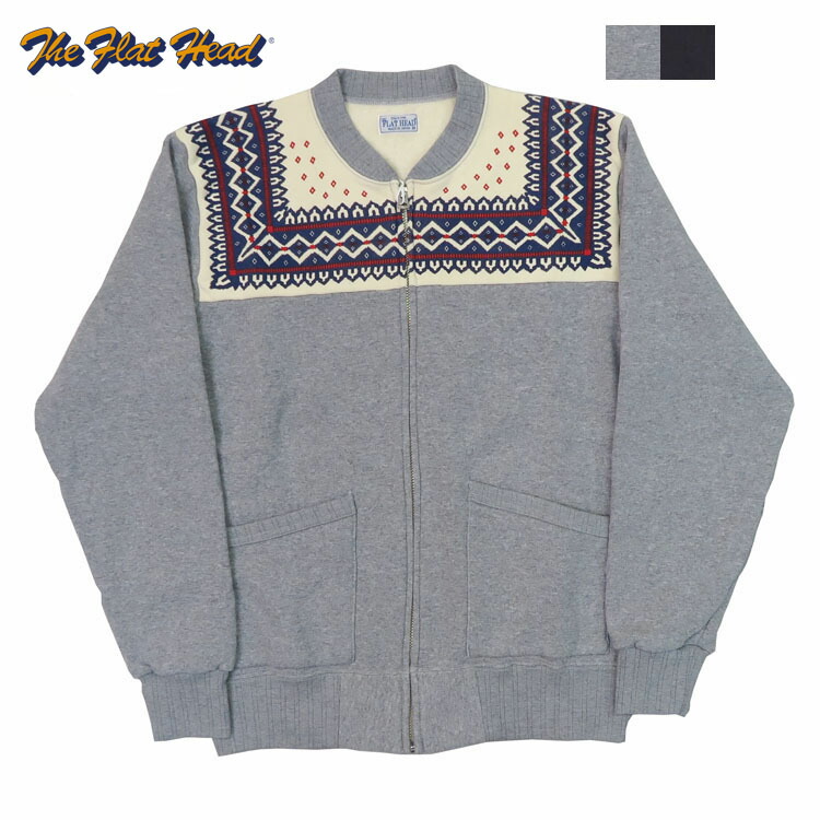 楽天市場】フラットヘッド THE FLAT HEAD 雪柄 フルジップ スウェット