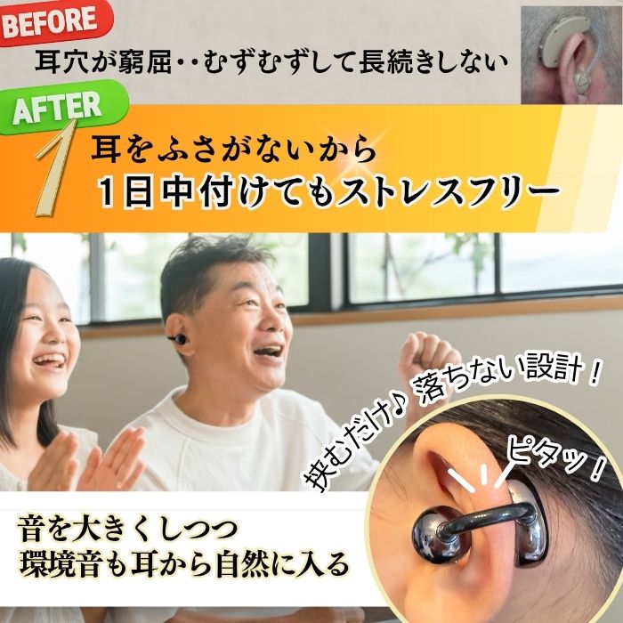 楽天市場】【MIMIKKO 空気伝導 クリップ】 集音器 しゅうおんき 骨伝導