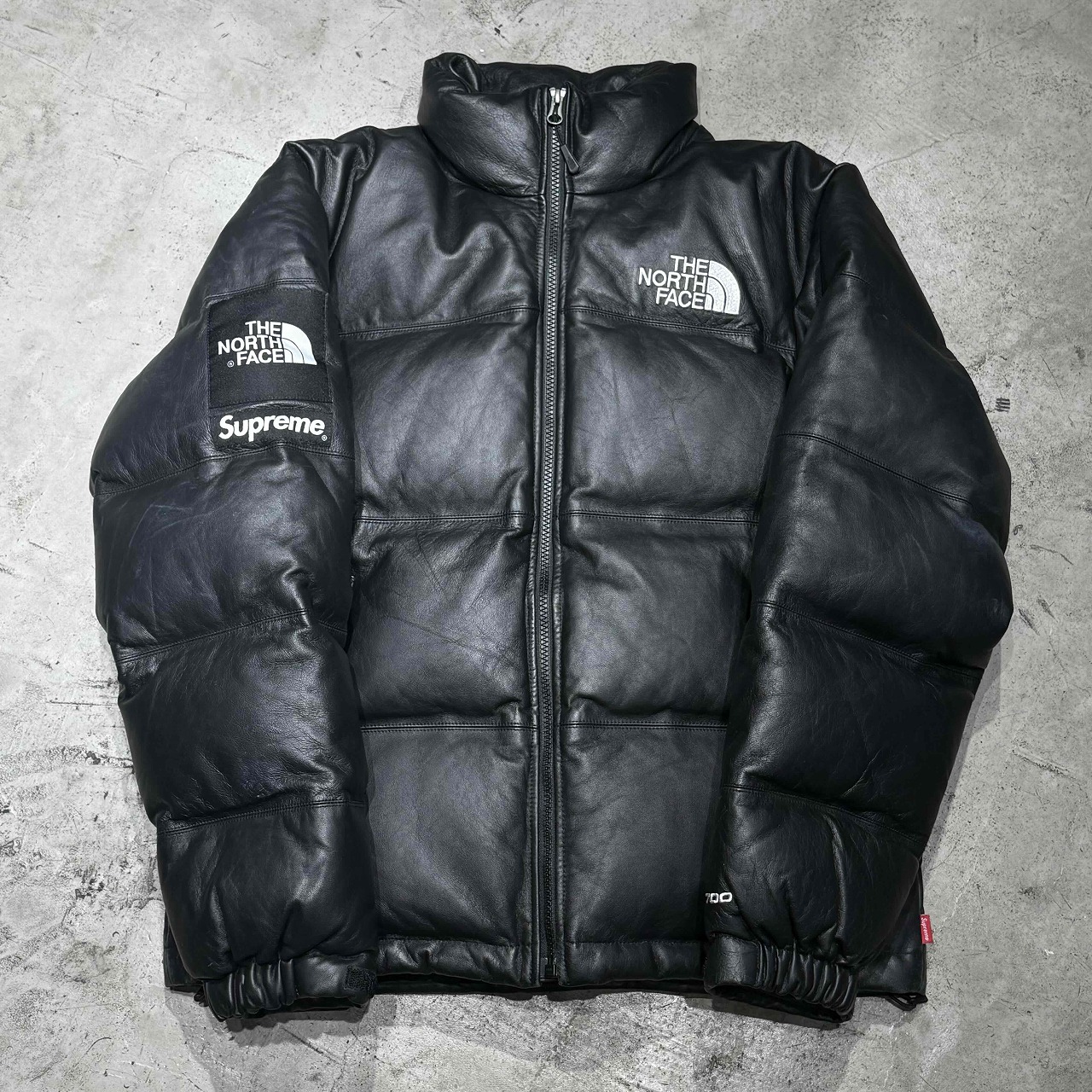 楽天市場】SUPREME x THE NORTH FACE 17aw LEATHER NUPTSE JACKET Size