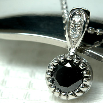 楽天市場】K18 ブラックダイヤモンド 0.5ct ダイヤモンド ペンダント