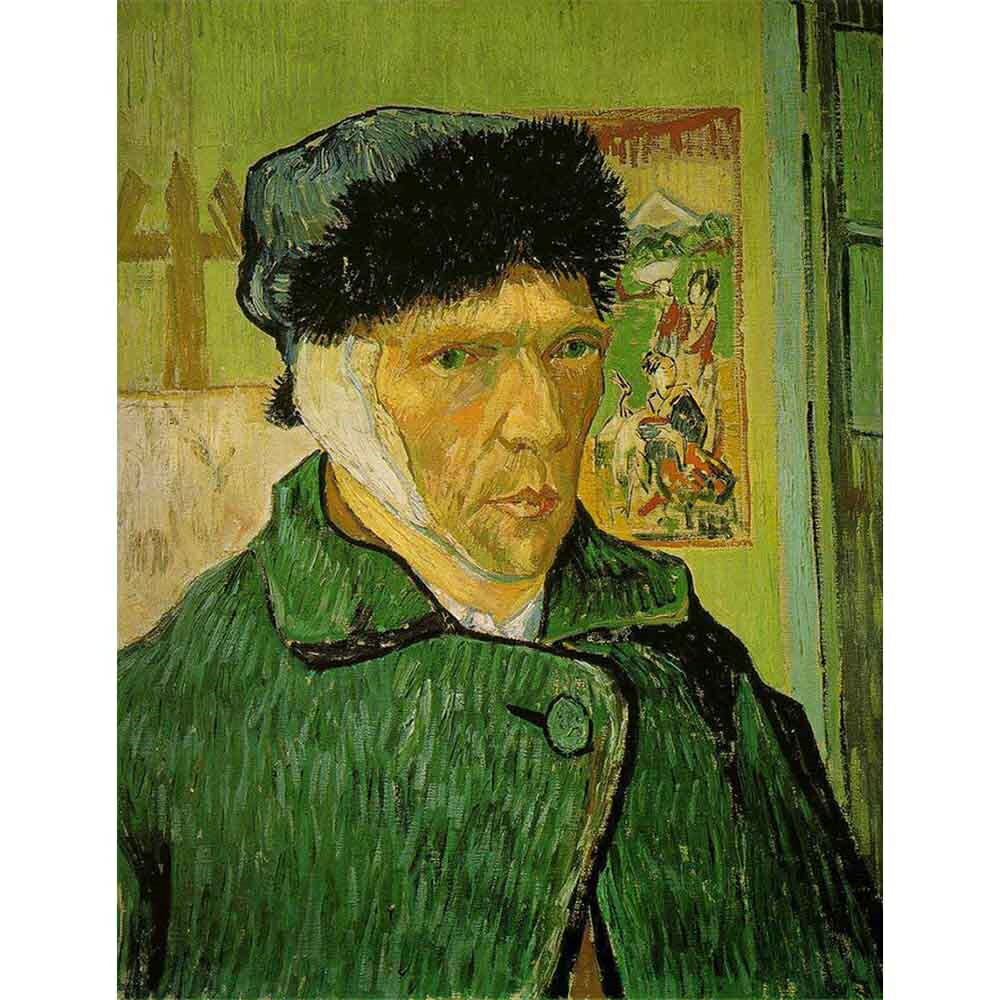 楽天市場】自画像 （ 耳に包帯をしたもの ） 【15号】 フィンセント