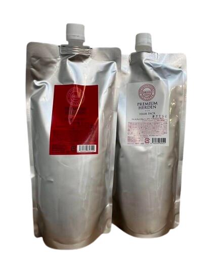 ドレスプレミアムハーデンシャンプーヘアパックセットred 楽天市場