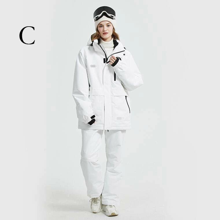 楽天市場】サスペンダー ジャケット 15色 スキーウェア 2点セット 雪服