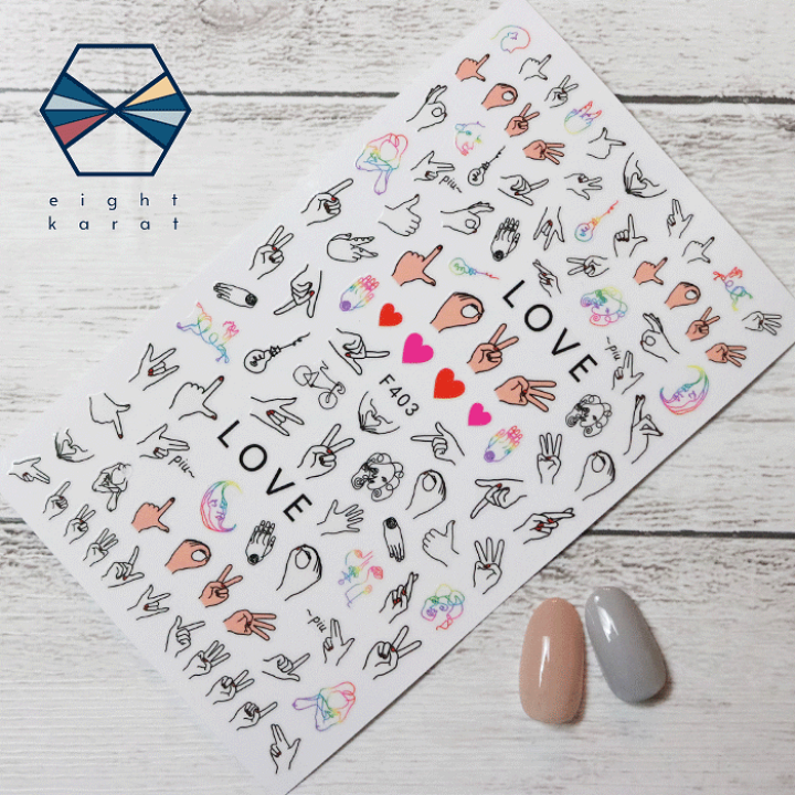 楽天市場】【期間限定 ポイントアップ！】ネイルシール◎LOVE ハンド