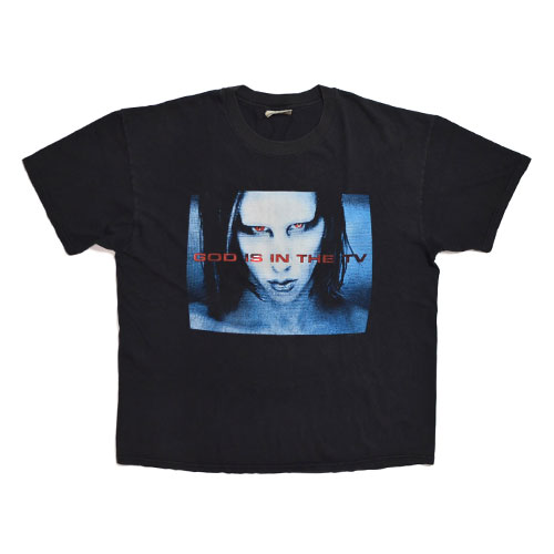 楽天市場】Marilyn Manson GOD IS IN THE TV Vintage T-shirt