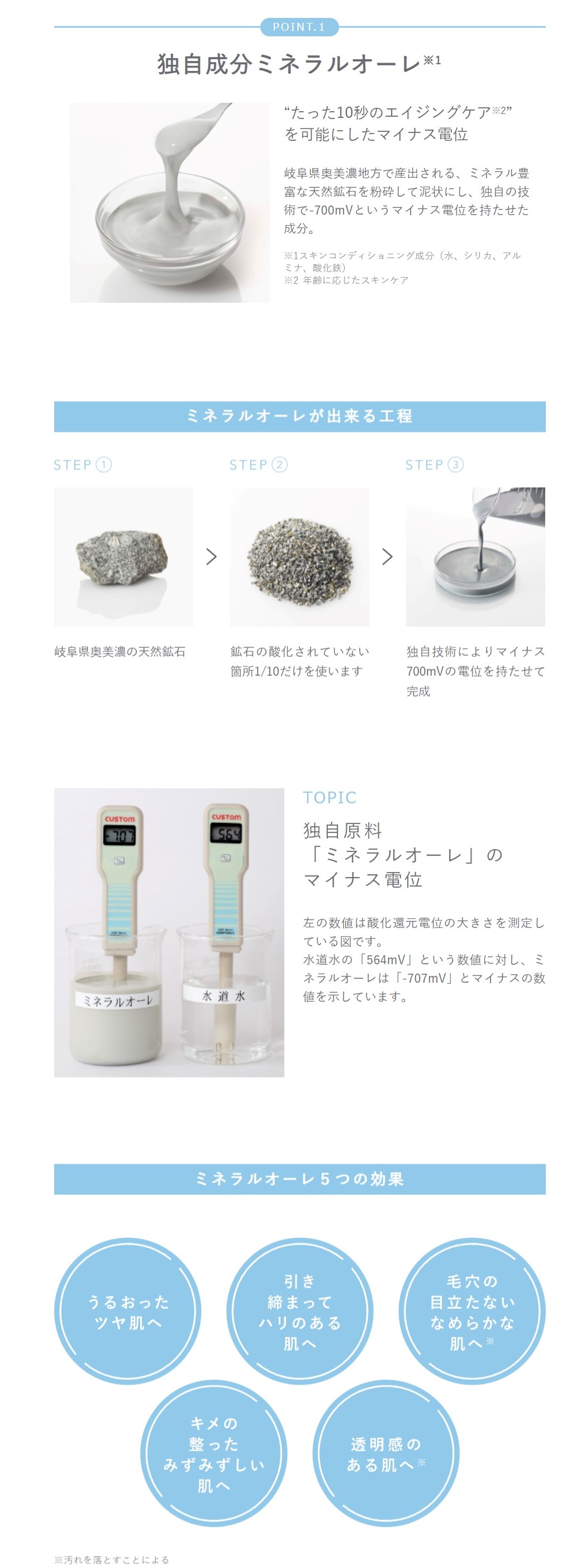 楽天市場】【エレクトーレ公式】ミネラルオーレ フェイス