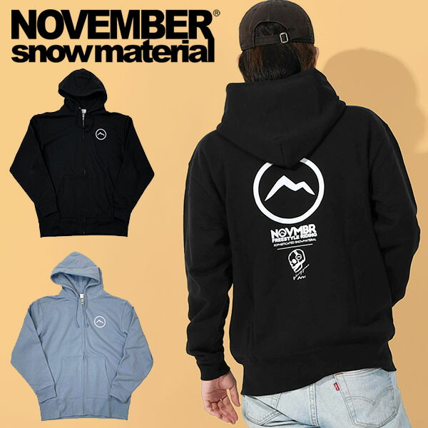楽天市場】送料無料 ジップパーカー NOVEMBER ノベンバー スノー