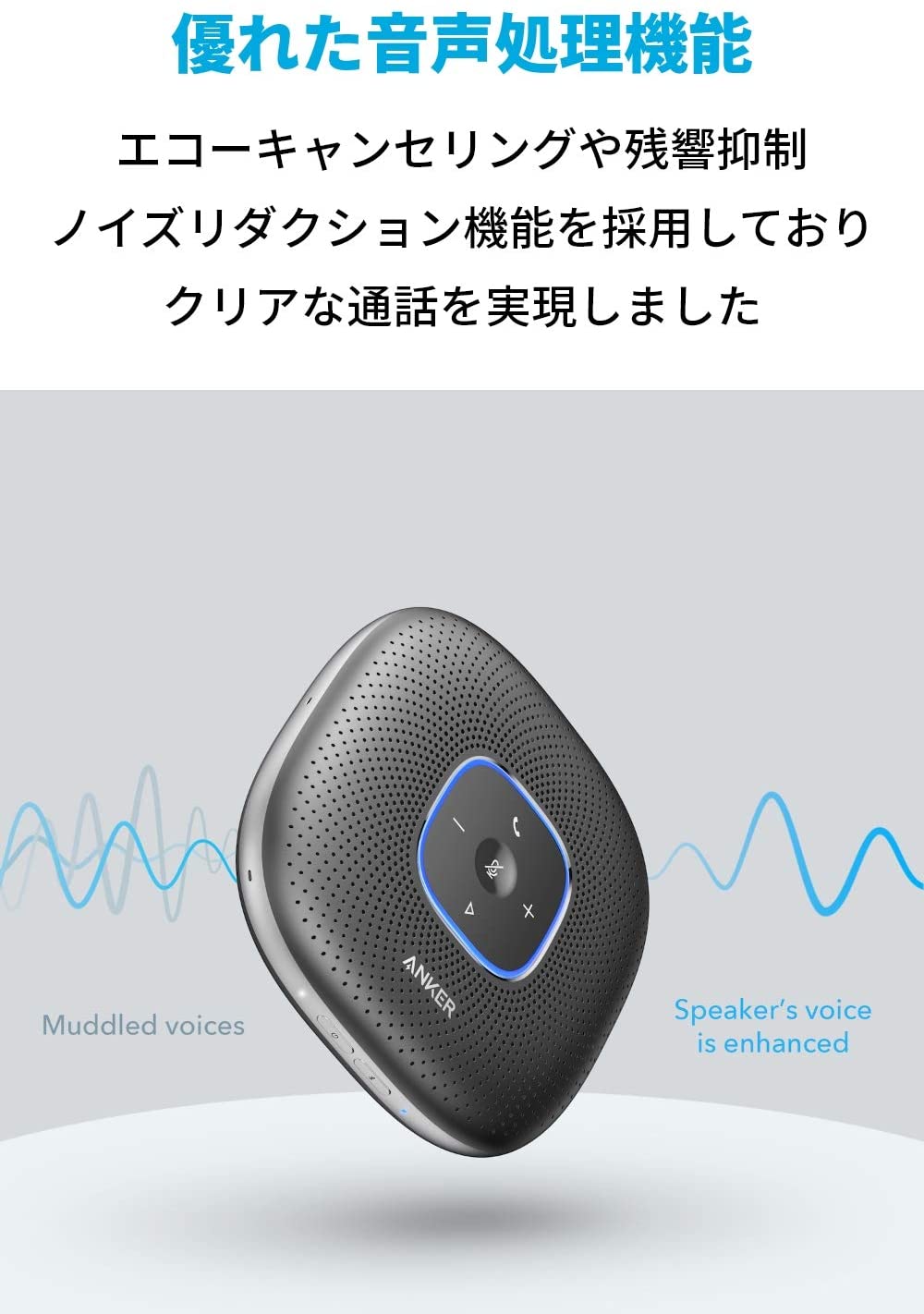 楽天市場】Anker PowerConf スピーカーフォン【ワイヤレス スピーカー