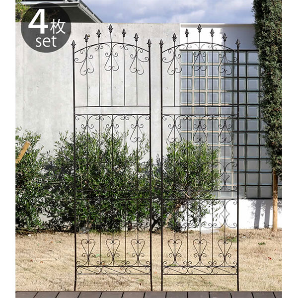 楽天市場】[送料無料]アイアンローズフェンス220 ハイタイプ ダーク