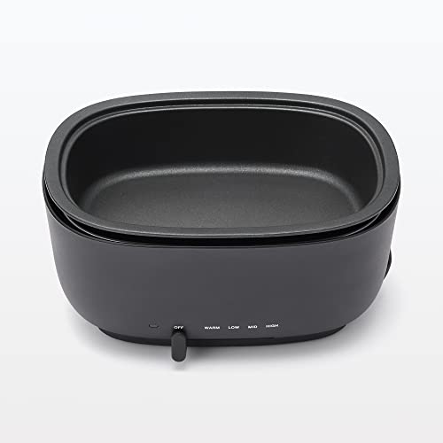 楽天市場】無印良品 深型ホットプレート 黒 MJ-HPFK1 44821893 : erieri