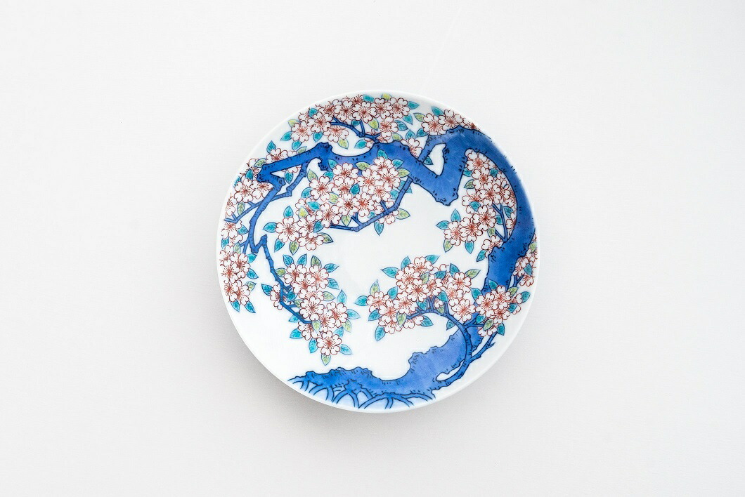 楽天市場】【ふるさと納税】色鍋島桜樹文5寸高台皿 023-H626 : 佐賀県