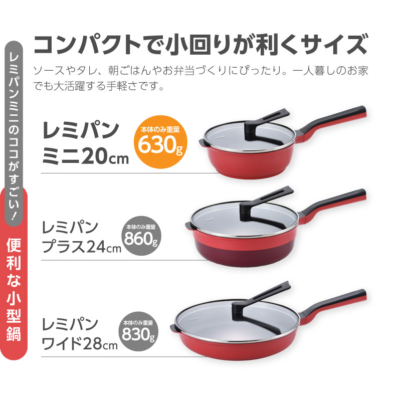 楽天市場】【ふるさと納税】 レミパン ミニ 20cm ネイビー 平野レミ