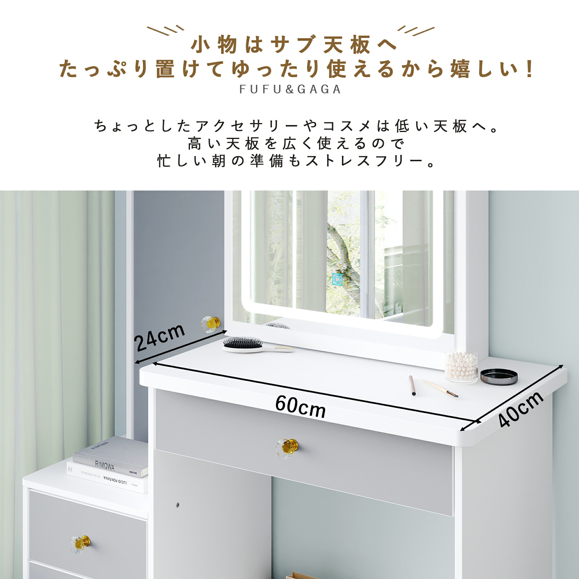 楽天市場】☆月間優良店舗受賞☆ ドレッサー コンパクト 3色 LEDライト