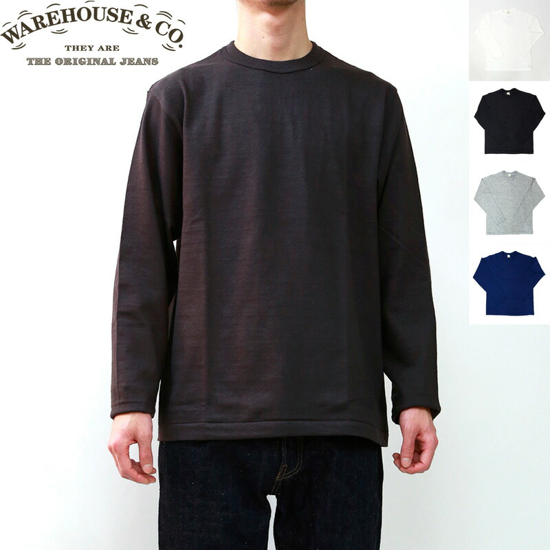 楽天市場】WAREHOUSE/ウェアハウス 長袖クルーネックTシャツ 5906 : 服