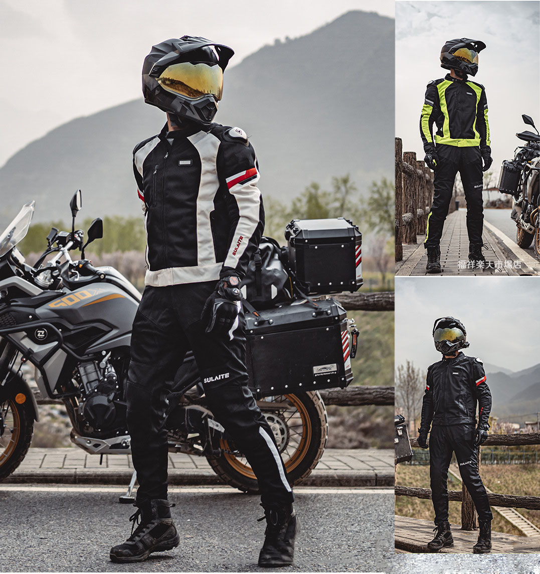 楽天市場】バイクジャケット バイクパンツ メンズ 夏用メッシュ 上下2