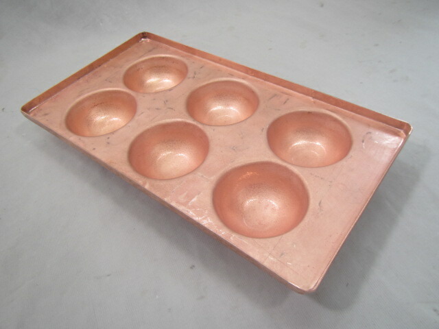 楽天市場】業務用 爆弾たこ焼き器 6穴 板のみ銅板たこ焼き機75mm 爆弾