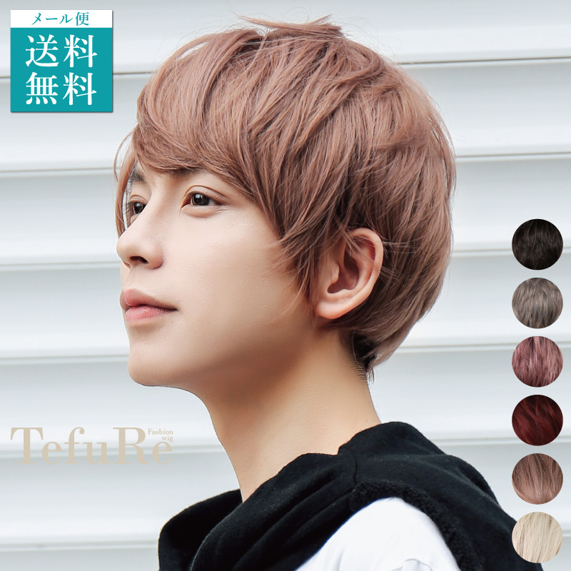 楽天市場】メンズウィッグ ショート ウィッグ メンズ 黒 茶髪 グレー