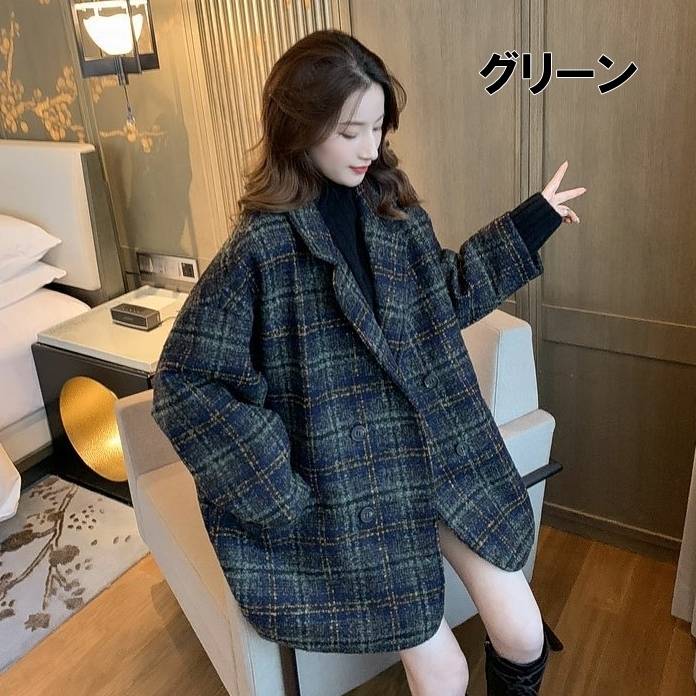 楽天市場】チェック柄 チェスター コート レディース 送料無料 2色