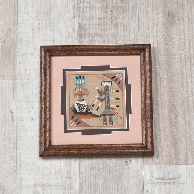 楽天市場】【FUNNY公式ストア】 ナバホ族 サンドペイント スクエア