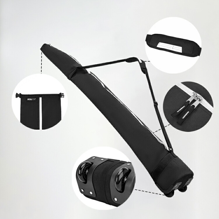 楽天市場】キャスター付きスキーバッグ 持ち運びが楽 大容量収納 撥水