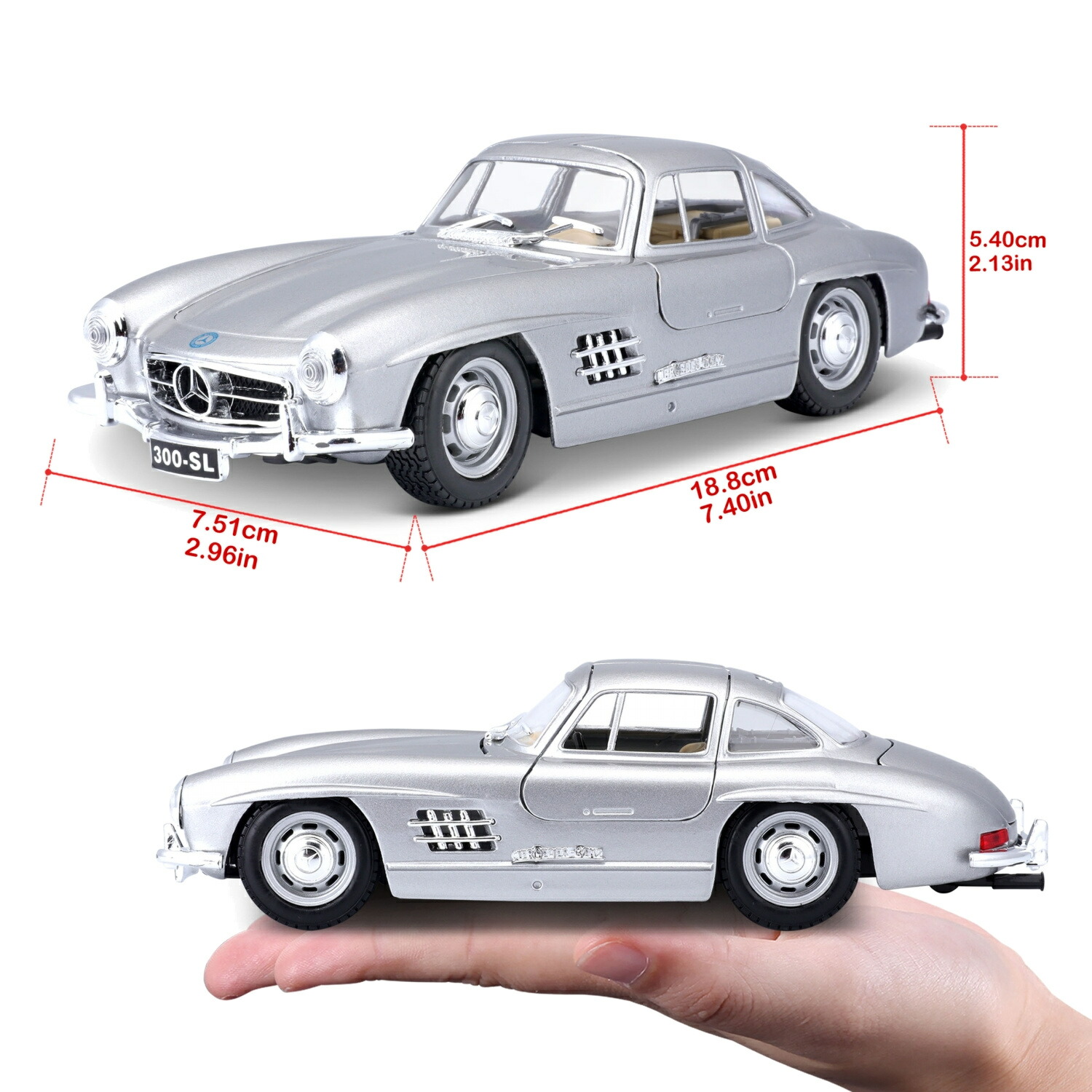 楽天市場】ミニカー 1/24 Bburago メルセデスベンツ 300SL 1954