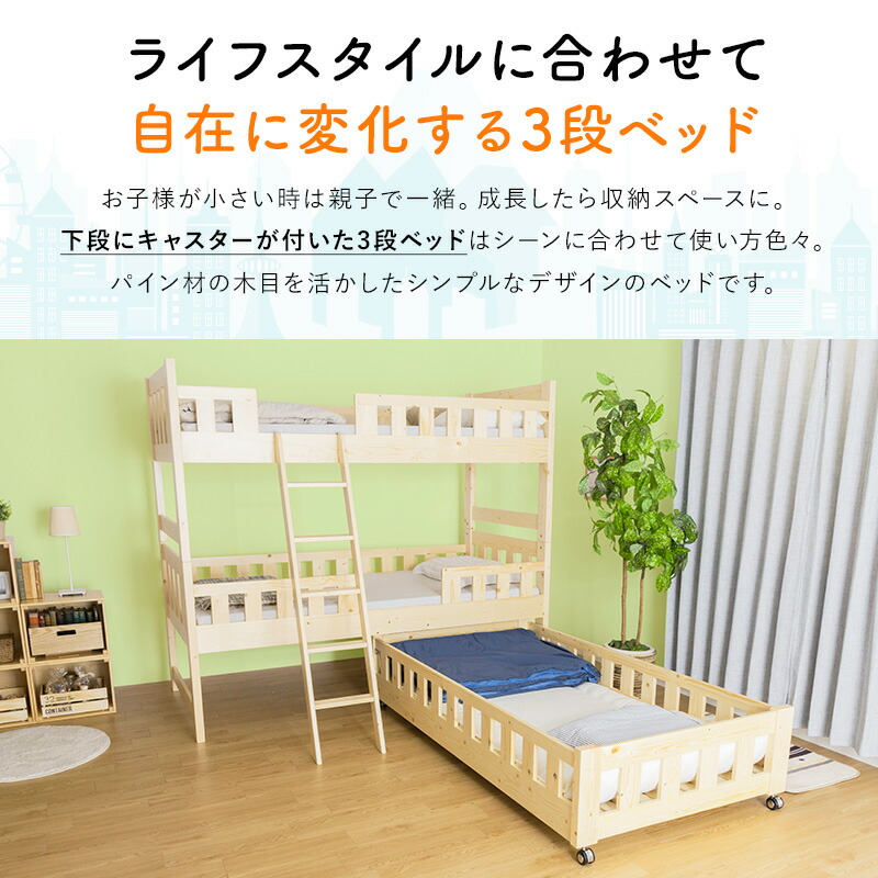 楽天市場】【ポイント5倍☆2/25 12:00〜23:59】 二段ベッド 2段ベッド