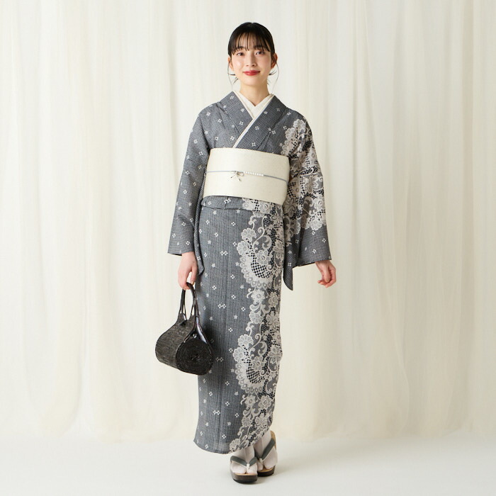 楽天市場】浴衣単品「 片寄せレース 」公式 ふりふ 撫松庵 浴衣 ふりふ