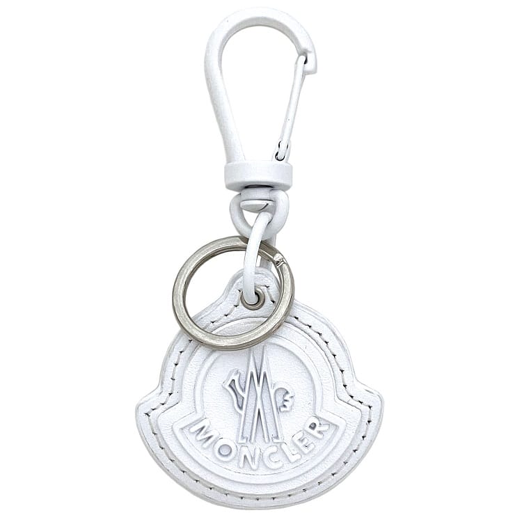 楽天市場】【送料無料】 モンクレール キーリング ホワイト シルバー