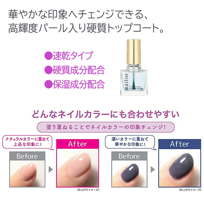 楽天市場】ネイリスト クイッククリスタルコート トップコート 速乾