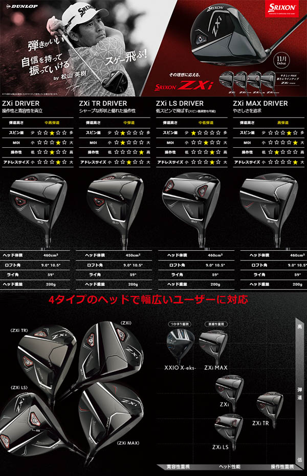 楽天市場】【レフティ(左用)】スリクソン NEW ZXi ZXi /ZXi LS /ZXi