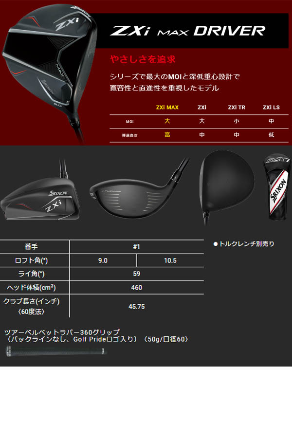 楽天市場】【レフティ(左用)】スリクソン NEW ZXi ZXi /ZXi LS /ZXi