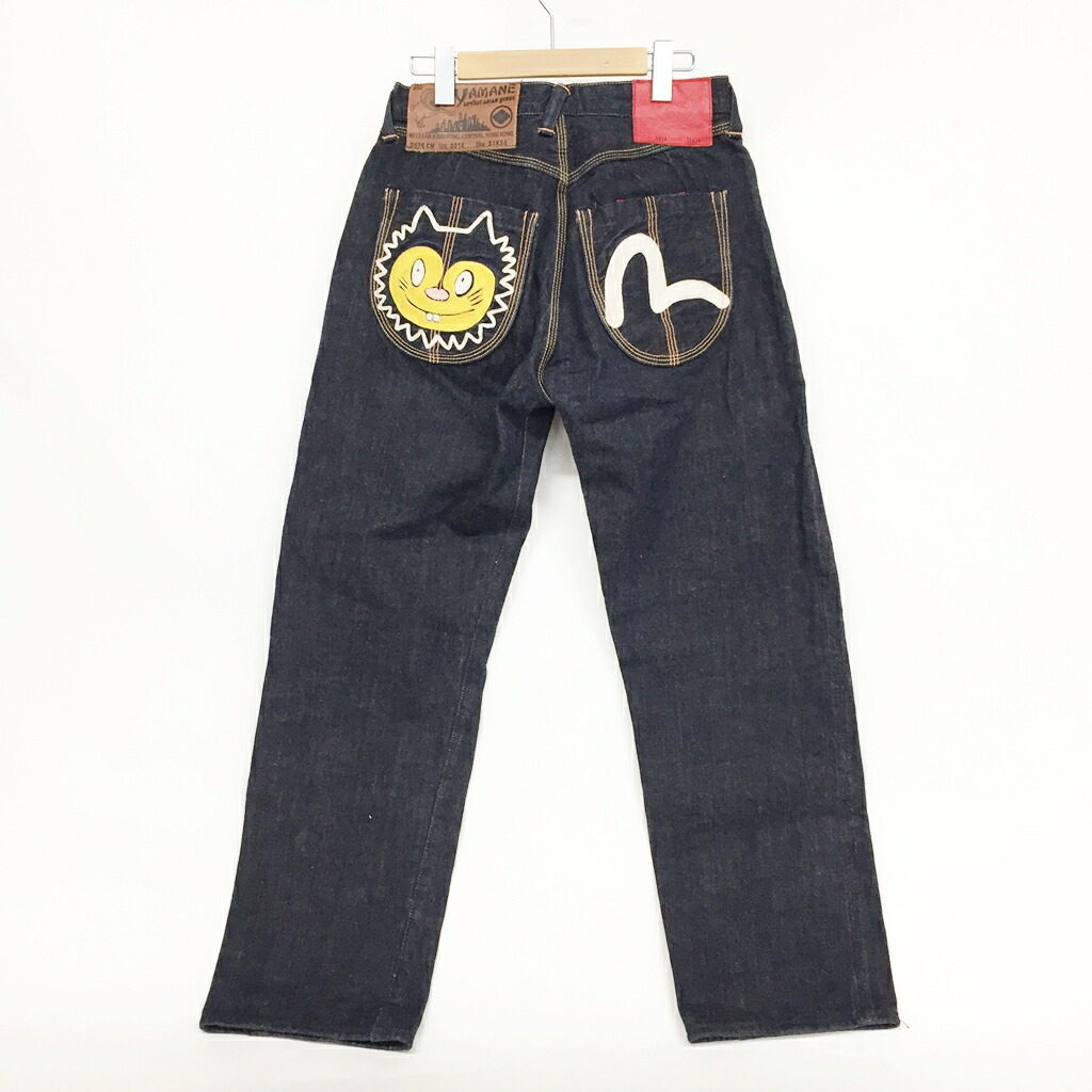 楽天市場】EVISU (エヴィス)YAMANE デニムパンツ キッキー&カモメ刺繍